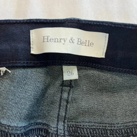 Henry & Belle | Dark Wash Super Skinny Mid Rise Denim Jeans | Size 26 - Picture 4 of 8